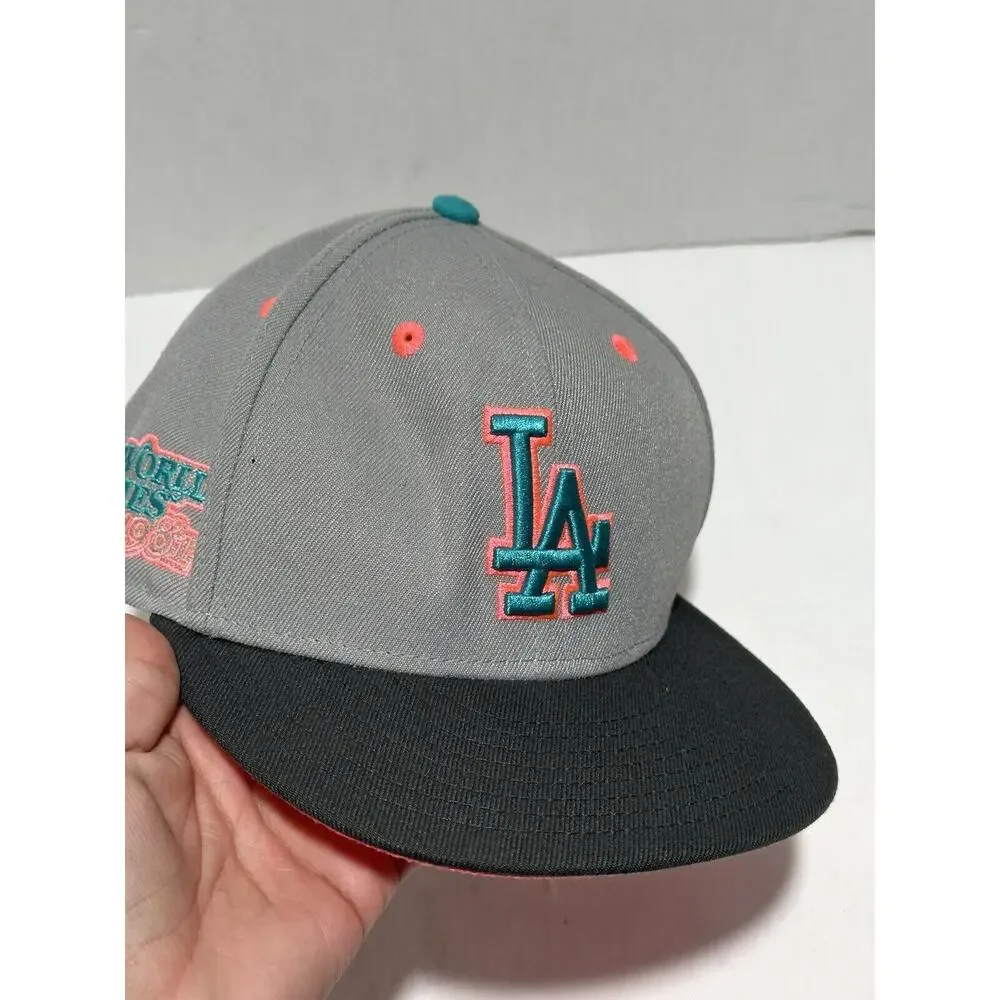 Los Angeles Dodgers 7.5 Hat 1981 Cap 59Fifty World Series Gray New Era RARE READ